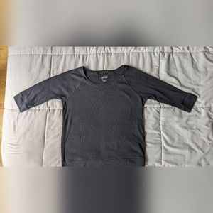 3/4 sleeve Black Sweatshirt, Style & co. Medium